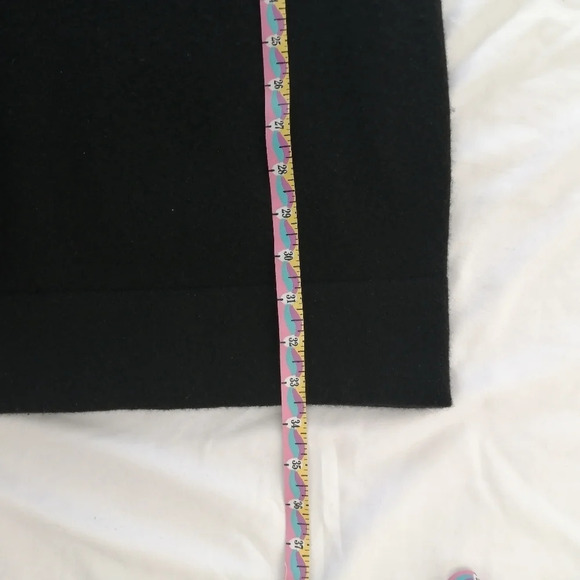 Vince 100% Cashmere Black Sweater Mini Dress with Mockneck and Ruched Front XS - Picture 13 of 17